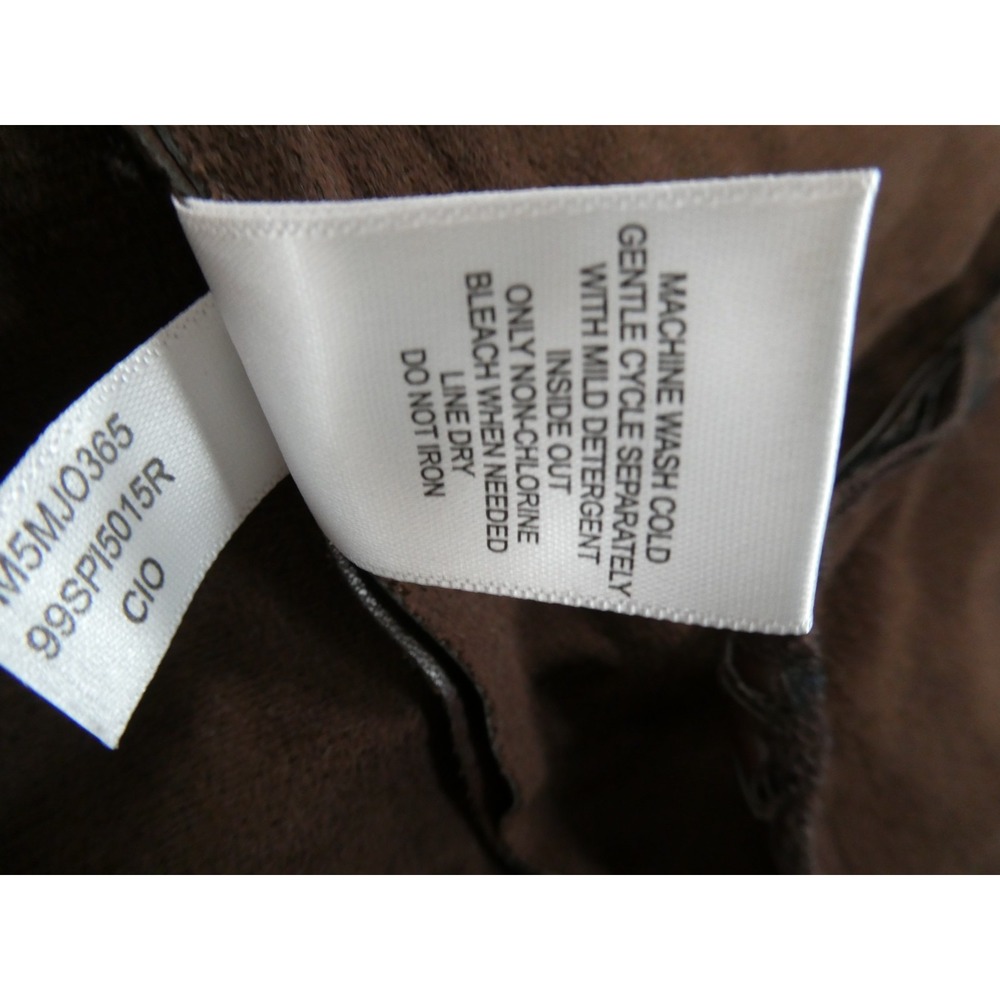 Marc New York‎ Faux Leather Trench Coat Women's Medium Brown M5MJ0365 – Belted - Picture 10 of 11